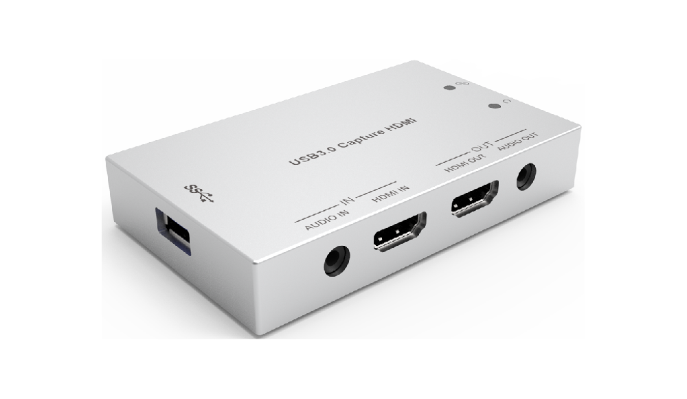 HDMI转USB3.0视频采集器(外部音频输入)