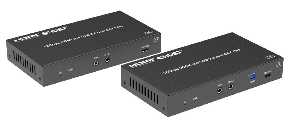 4K60 HDBaseT 3.0延长器(70米/USB)