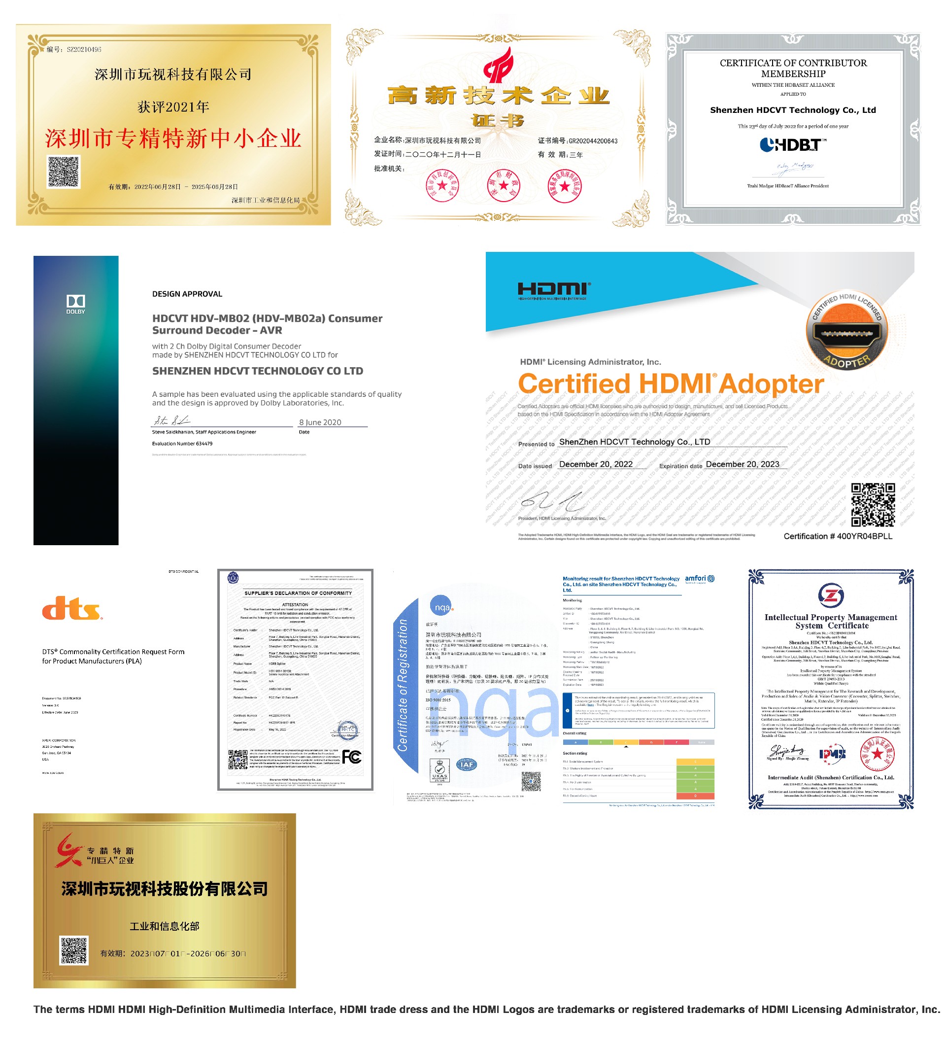 Certification